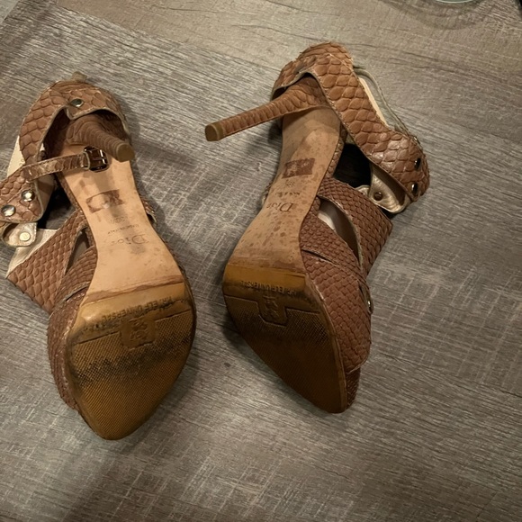 Christian Dior Python Heel Sandals with Strap Rare Vintage Find Euro 39.5 - Picture 2 of 5